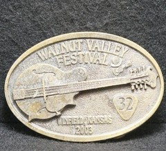 WJ15160 VINTAGE 2003 **WALNUT VALLEY FESTIVAL** BLUEGRASS MUSIC MENS BELT BUCKLE