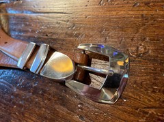 James Reid Ltd Sterling Silver Silver Belt Buckle 31-32-1.25-1”JR🦬✅