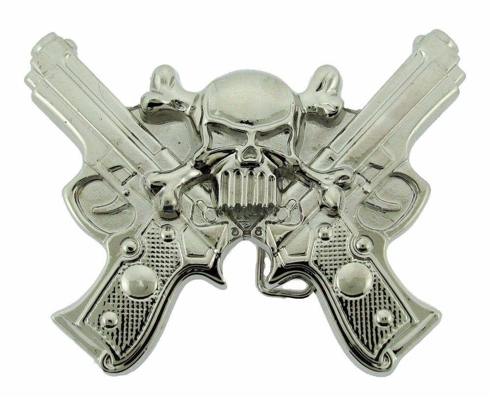 Skull Belt Buckles gothic tribal mens western metal fashion cowboy new women gun