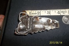 Bergamot Train Belt Buckle ! 1978 brass works 1002