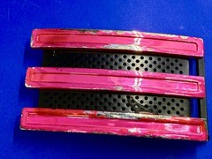 Adidas Golf 3 Stripe Pink & Black Color Trophy Award Style Used Belt Buckle