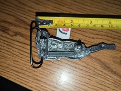 NUDE LADY NAKED WOMAN LOUNGING CUT-OUT BELT BUCKLE MADE IN USA NEW