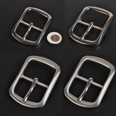 Solid Stainless Belt Buckle Vintage Classical Tongue Pin Hippie for 38/39mm Belt