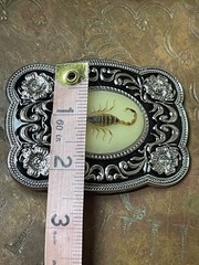 Scorpion Xmas WESTERN SILVER BELT ADJUSTABLE BUCKLE MEN WOMEN UNIQUE VALENTINE