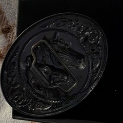 Black Carved Horse Western Metal Belt Buckle for Men, Animal Pattern, BUGNVT7KKD