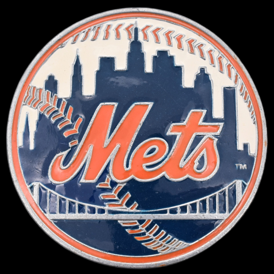 New York Mets MLB Major League Baseball Team Belt Buckle (New Old Stock)