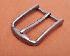 40mm Men Silver Quality Classic DIY Leathercraft Heel Bar Prong Pin Belt Buckle