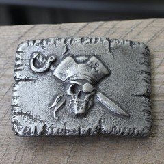 Pirate Belt Buckle, Pirate Skull Skull, Dark – Sailor & Skull Design