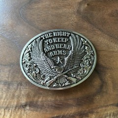AMERICAN PATRIOTS THE RIGHT TO KEEP AND BEAR ARMS BELT BUCKLE