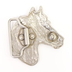 Vintage Horse Head Belt Buckle Antique Silver – Timeless Design for Everyday Use