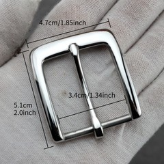Replacement Stainless Steel Single Prong Belt Buckle for 3.3cm Wide Belts