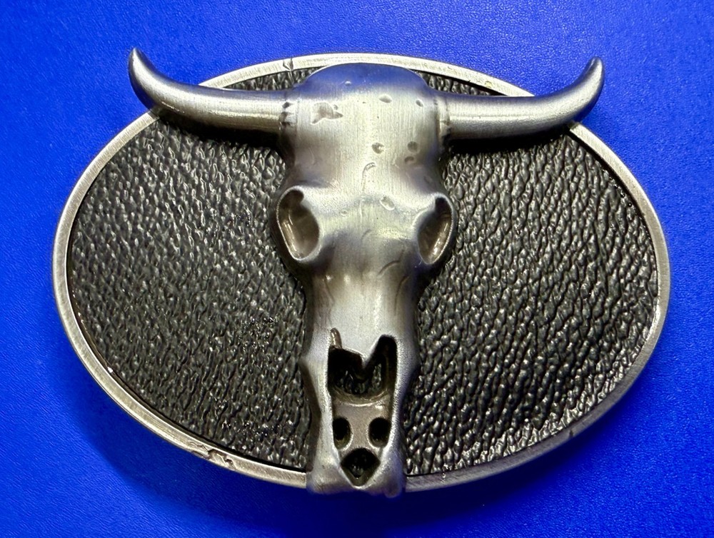 Southwestern Longhorn Skull WaistLand 2006 Belt Buckle by Silver Moon Creations