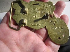 1978 MOTORCYCLE BELT BUCKLE SOLID BRASS HEAVY – GW-26