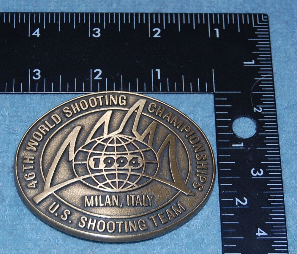46th World Shooting Championship US Shooting Team 1994 Belt Buckle, Complete