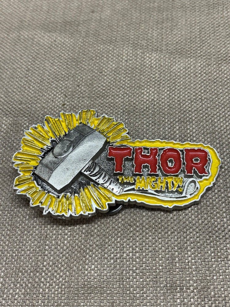 Thor Marvel Comic Belt Buckle Mobtown 2005 Metal 4&Prime;