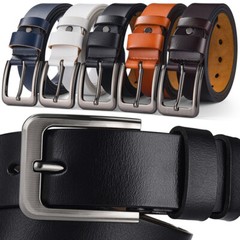 Men&rsquo;s Leather Belt Vintage Mens Waistband Needle Buckle Belt Retro