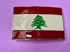 Lebanon Lebanese Liban National Flags Middle East Flag Belt Buckle