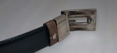 GUCCI buckle belt G Logo Silver hardware Made in Italy Leather Black Brown Men&rsquo;s