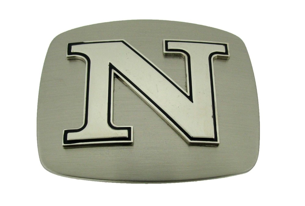 Initial N Letter n Belt Buckle New Men Women Western Really Cowboy Silver Metal