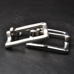 Replacement 40mm Stainless Steel Square Single Prong Belt Buckle Durable