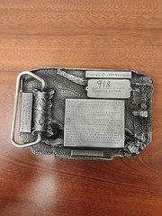Belt Buckle Co. 1984 USS Constellation CV64 Limited Edition Silver Metal Buckle