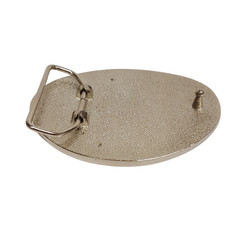 Oval Skull with stars Belt Buckle