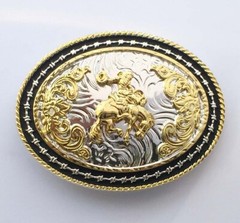 Large Classic Western Cowboy Belt Buckle Fits 1.5in Belts, Style I – Rodeo