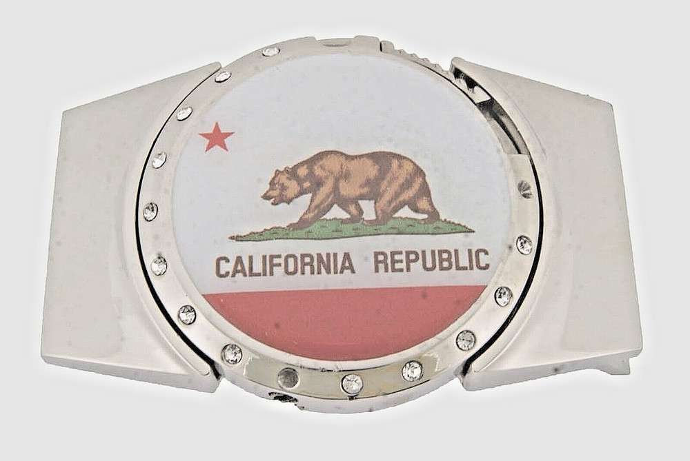 Vintage State California W Bear Logo Belt Buckle (with Lighter) Hidden Men Women