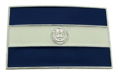 El Salvador Flag Belt Buckle Salvadorans National Father Anniversary Day Gifts