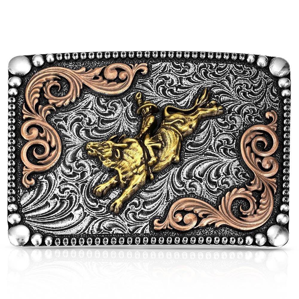 Montana Silversmiths Attitude Relentless Ride Bull Rider Rodeo Belt Buckle