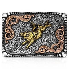 Montana Silversmiths Attitude Relentless Ride Bull Rider Rodeo Belt Buckle