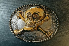 Belt Buckle Skull Skull