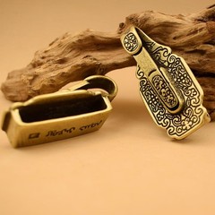 Brass Waist Keychain Handmade Belt Clip Key Holder Vintage Accessory