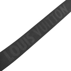 LOUIS VUITTON Belt Suntulle Skater Cotton Black Matte Black Hardware