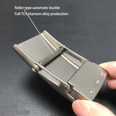 Titanium Alloy Men&rsquo;s Belt Buckle Automatic Roller Buckle Waist Strap Head Gifts