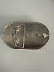 “Nothing Can Stop The Marines” Color Belt Buckle Made in USA Vintage Red Gold