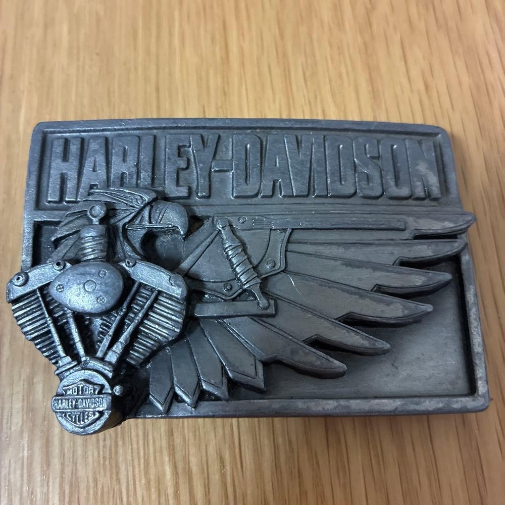 Harley-Davidson 1989 Siskiyou G-88 V-Twin Eagle Belt Buckle OEM USA Vintage