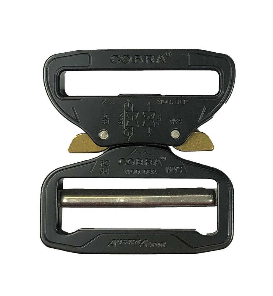 AustriAlpin 58mm / 2.28&Prime; Cobra Buckle Black Stretched with XL Ears FC58KSG-XL