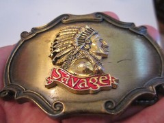 1978 INDIAN THEME BELT BUCKLE GW-17
