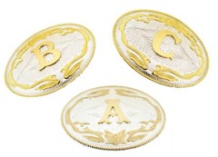 Initial Letter A to Z Gold Silver Metal Mens Belt Buckle Western Rodeo Cowboy