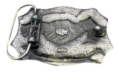 1871-1996 NRA 125th Anniversary American Flag Metal Belt Buckle-Made in USA