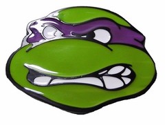 Teenage Cartoon Ninja Turtles DONATELLO Purple Mask Metal/Enamel BELT BUCKLE