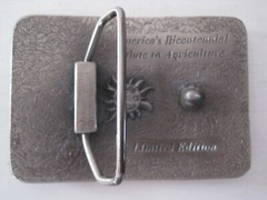 NOS Lewis Buckle Co FARMFEST 1976 America&rsquo;s Salute to Agriculture Belt Buckle