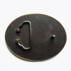 Bronze Western Rope Oval Blank Metal Fashion Belt Buckle