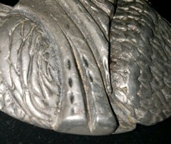 Eagle Belt Buckle EJC 1995 Vintage Pewter Made in USA America Size 3.5&Prime; x 2.5&Prime;