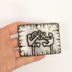 Double Anchor Belt Buckle in Antique Silver – Maritime Metal Buckle