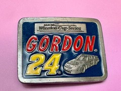 Nascar Winston Cup Series Jeff Gordon 24 American Legends Foundry Belt Buckle