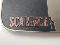SCARFACE Metal Belt Buckle 4.5&Prime; x 3&Prime; Fits Belt Widths up to 1.5&Prime; – NEW!