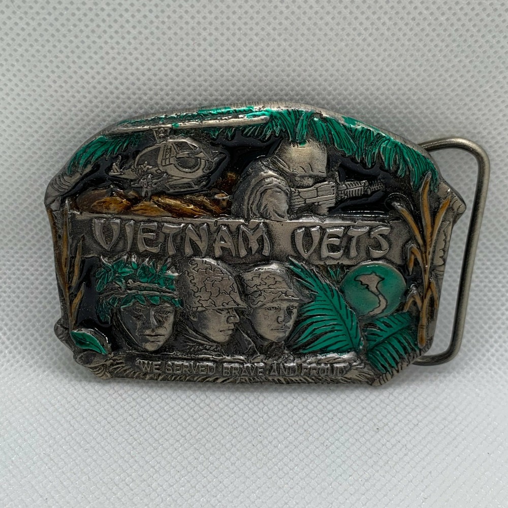 Vietnam Vets « We Served Brave and Proud » Belt Buckle