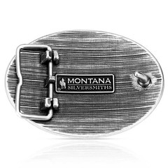 Montana Silversmiths Attitude 1776 Birth of a Nation Flag Western Belt Buckle